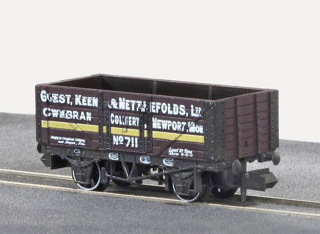 Peco N NR-P411 Guest Keen & Nettlefolds Newport 7 Plank Open Wagon 711