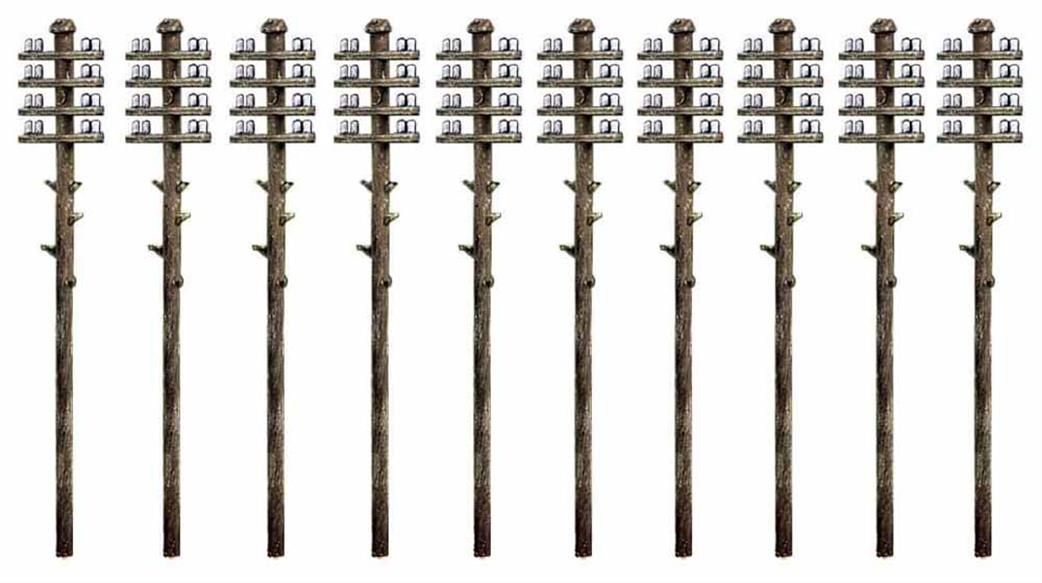 Ratio N 211 Telegraph Poles pack of 10