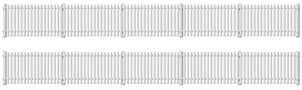 Ratio OO 421 GWR Station Straight Fencing White