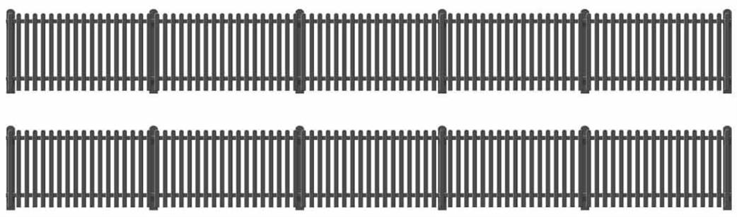 Ratio OO 422 GWR Station Straight Fencing Black