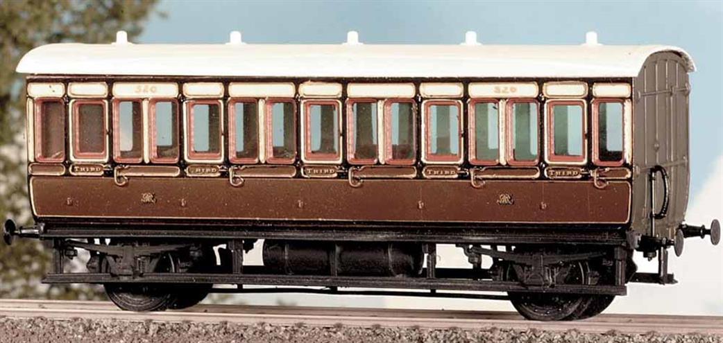 Parkside Kits OO PC610 GWR 4 Wheel All 3rd Coach Kit