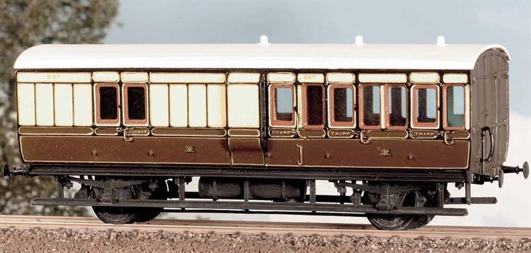 Parkside Kits OO PC613 Coach Kit GWR 4 Wheel Brake 3rd