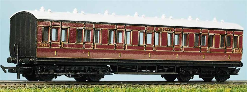 Parkside Kits OO PC711 MR / LMS Suburban First Class 7-Compartment Coach Kit