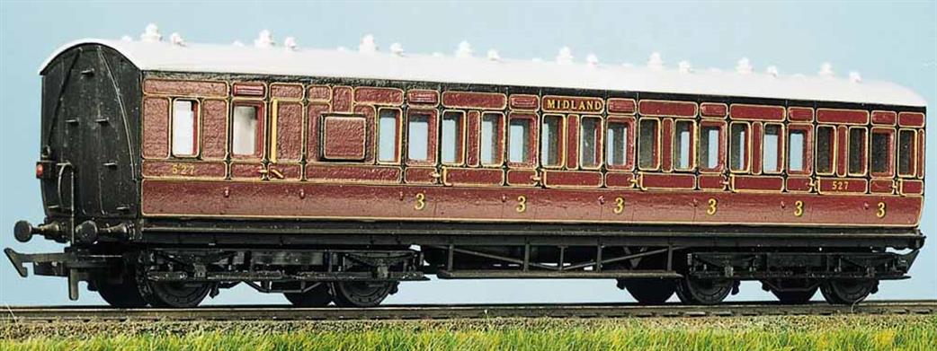 Parkside Kits OO PC713 MR / LMS Suburban 6-Compartment Brake Third Coach Kit