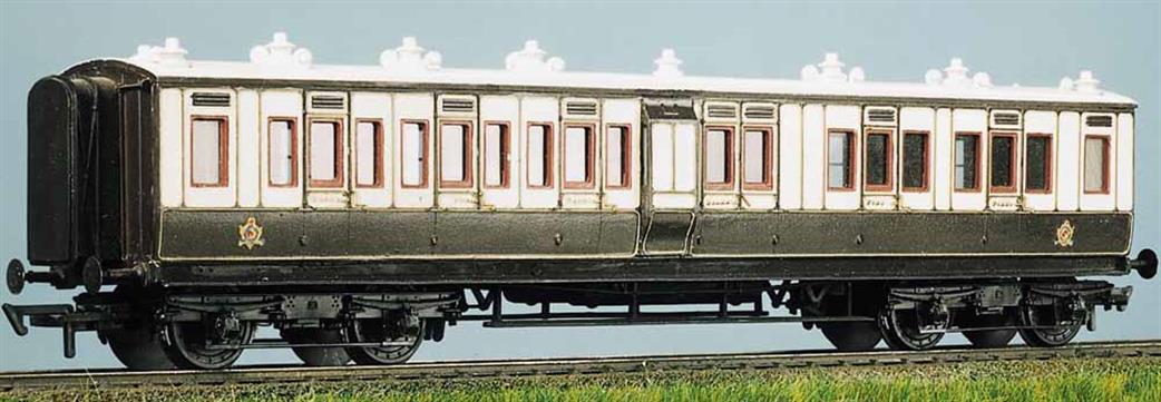 Parkside Kits OO PC733 LNWR / LMS Arc Roof Corridor Brake Composite Coach Kit