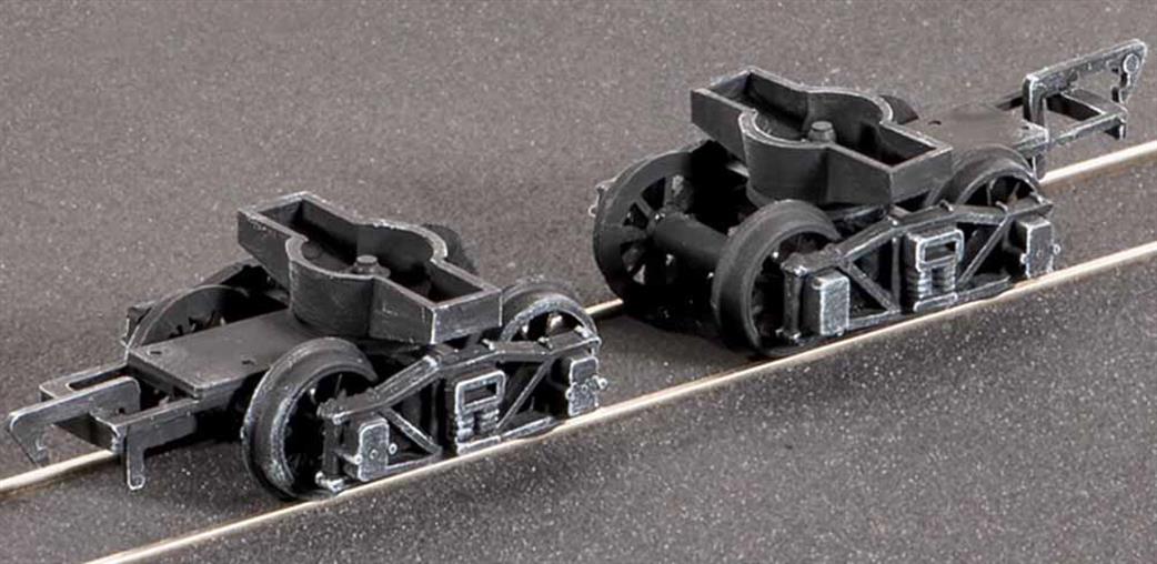 Parkside Kits OO PA125 Diamond Frame Bogies Kit with Spoked Wheels (Pair)