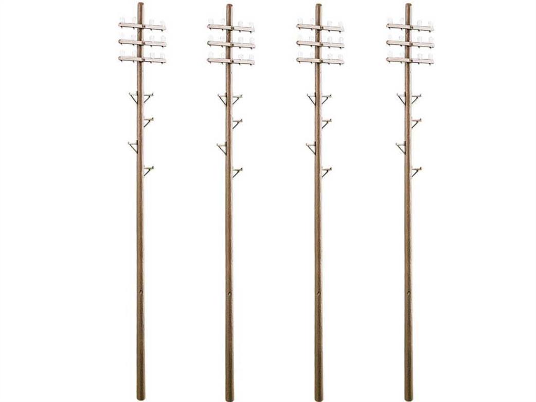 Peco O Gauge LK-747 Telegraph Poles Pack of 6