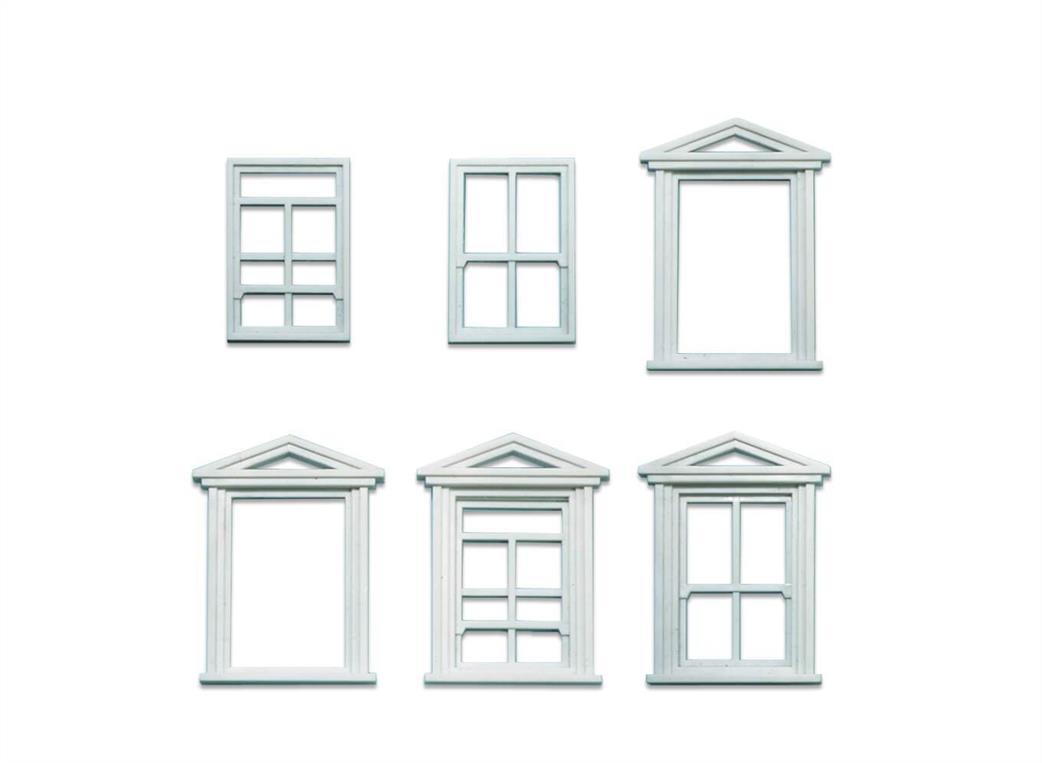 Peco O Gauge LK-756 Windows & Frames Pack of 8