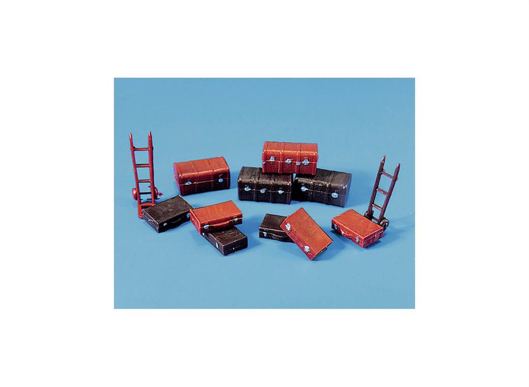 Peco Modelscene OO 5062 Trunks Suitcases & Sack Truck