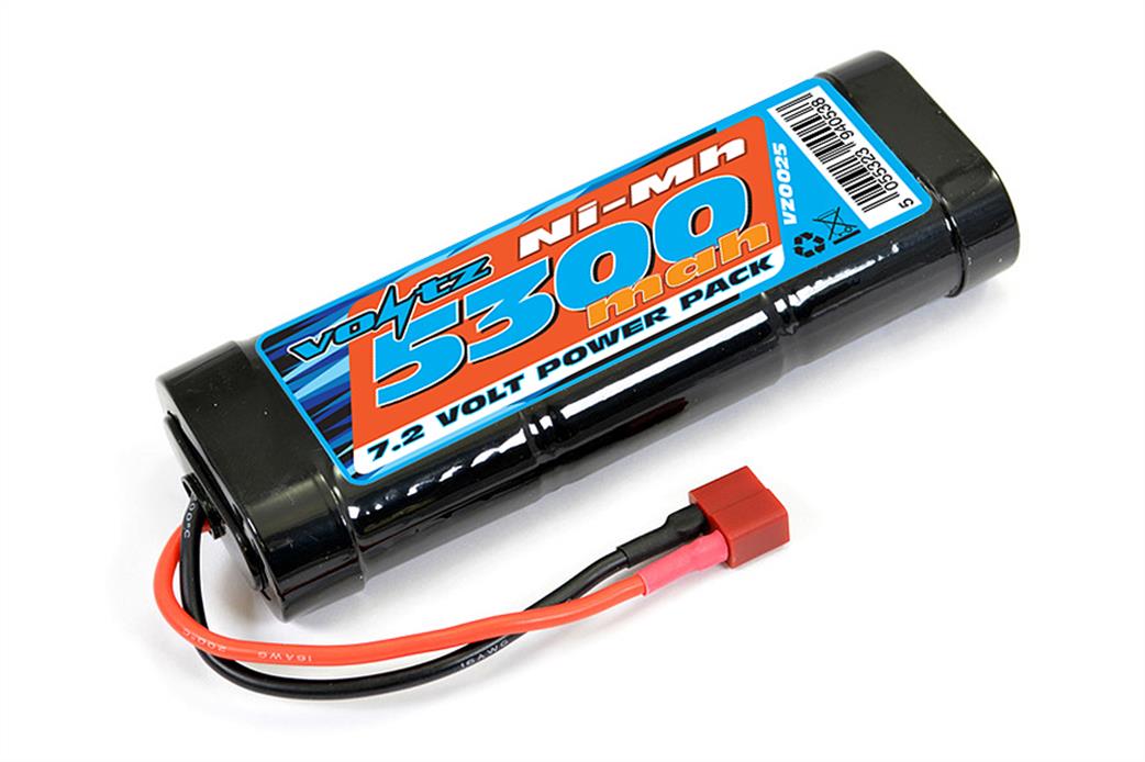 Voltz  VZ0025D 7.2v 5300mah Ni-Mh Battery with Deans connector