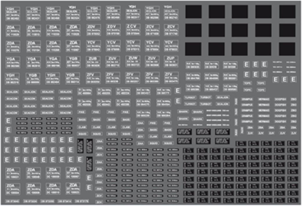 Modelmaster Decals OO BR402 British Rail Wagon Lettering Covered Vans & Brake Vans 1965-1990