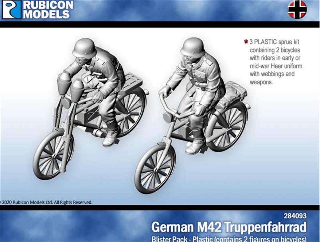 Rubicon Models 1/56 284093 German M42 Truppenfahrrad Bicycle Troops Plastic Model Kit