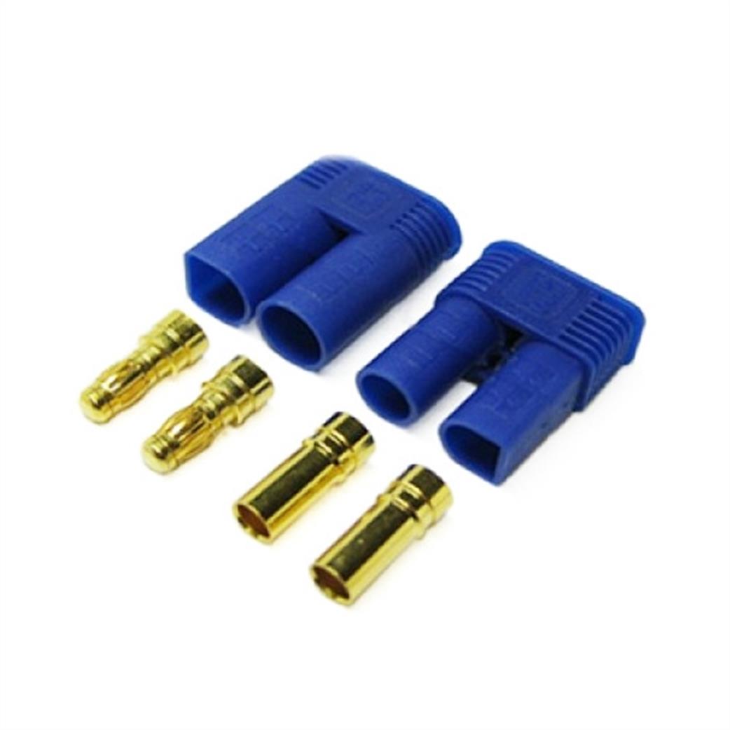 Etronix  ET0608 EC5 5MM Gold Connectors 1 Pair