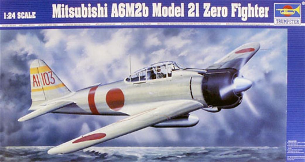 Trumpeter 1/24 02405 A6M2b Model 21 Zero Fighter