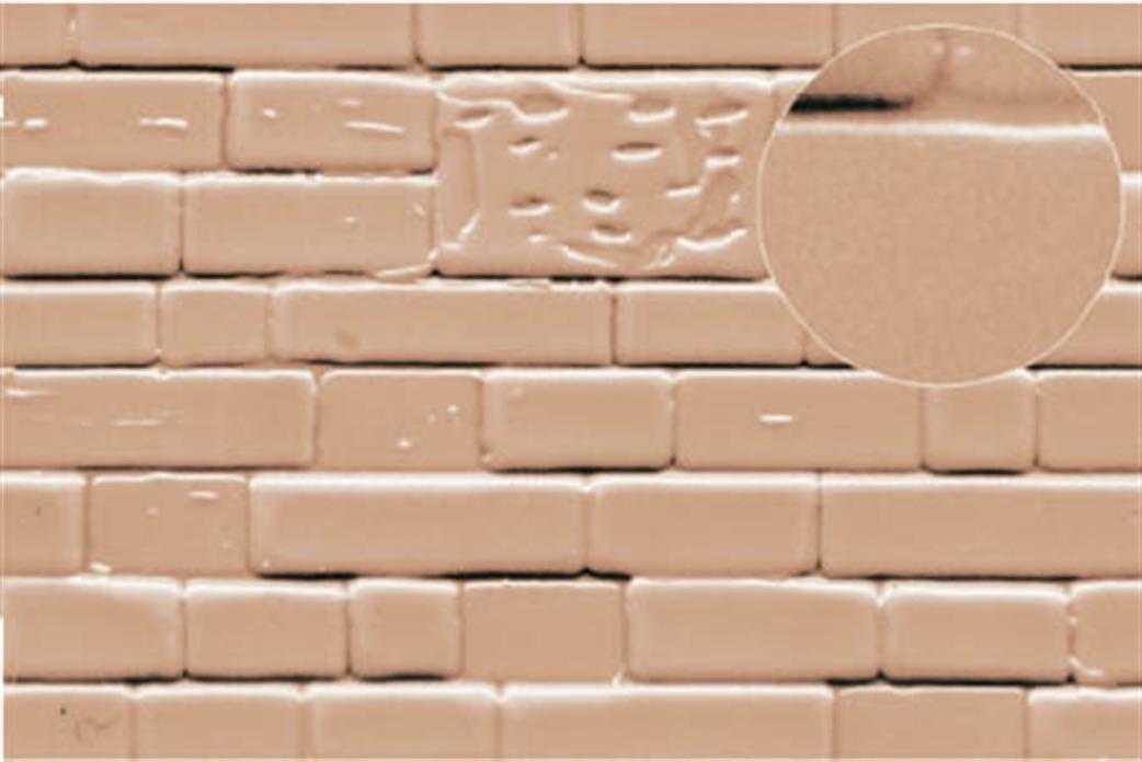 Slaters Plastikard OO 0424 Dressed Stone Walling 4mm Scale Embossed Plasticard