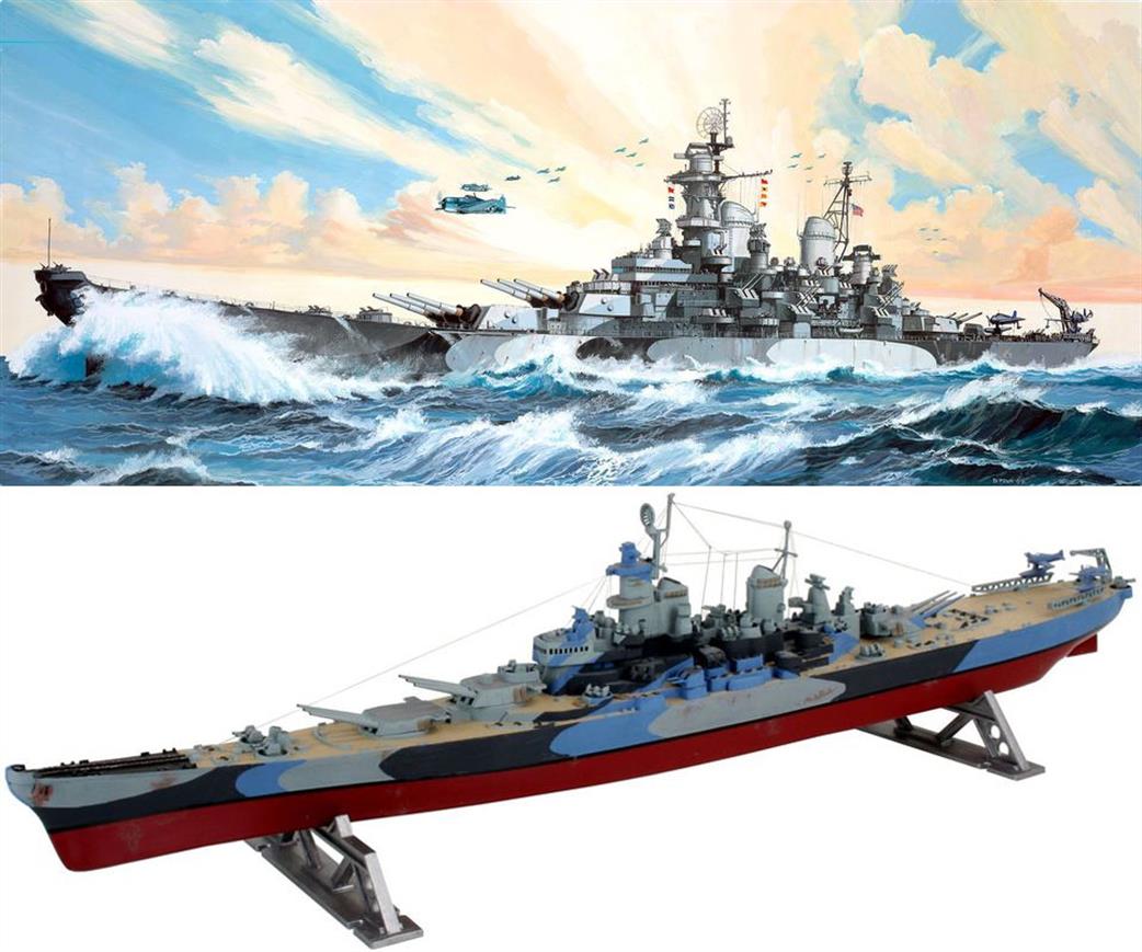 Revell 1/535 85-0301 USS Missouri WW2 Battleship Kit