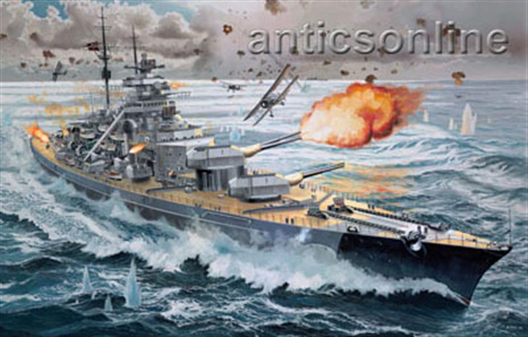 Revell 1/350 05040 German WW2 Battleship kit Bismarck