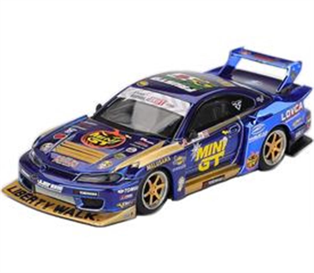 MiniGT 1/64 MGT01185-R Nissan LB-Super Silhouette S15 Silvia #555 Liberty Walk 2025 Halloween Special (RHD)