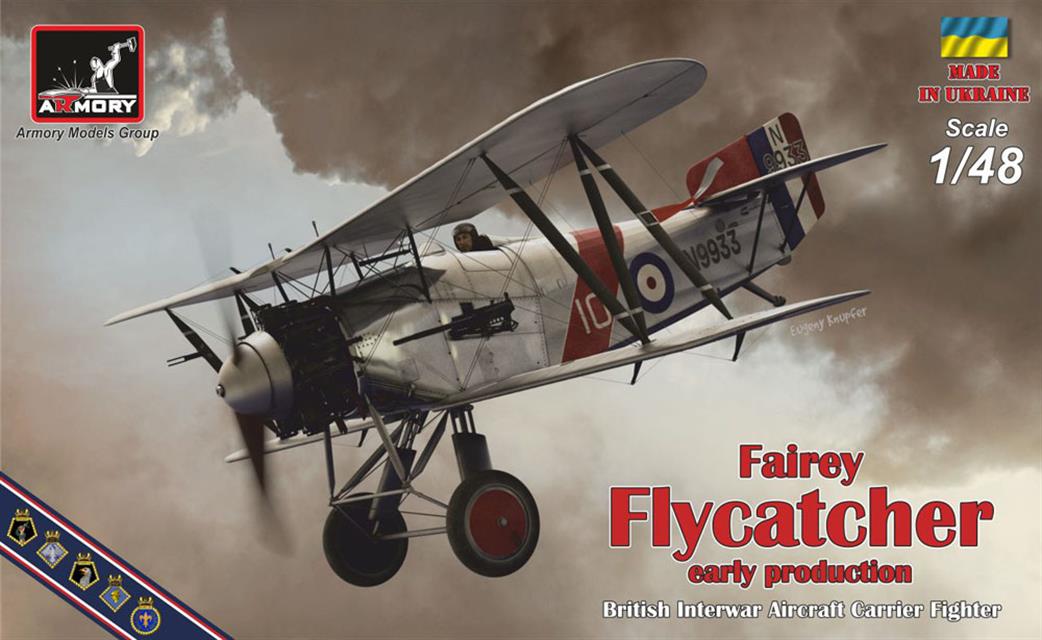 Armory 1/48 AR48001 Fairey Flycatcher FAA Interwar Biplane Plastic Kit
