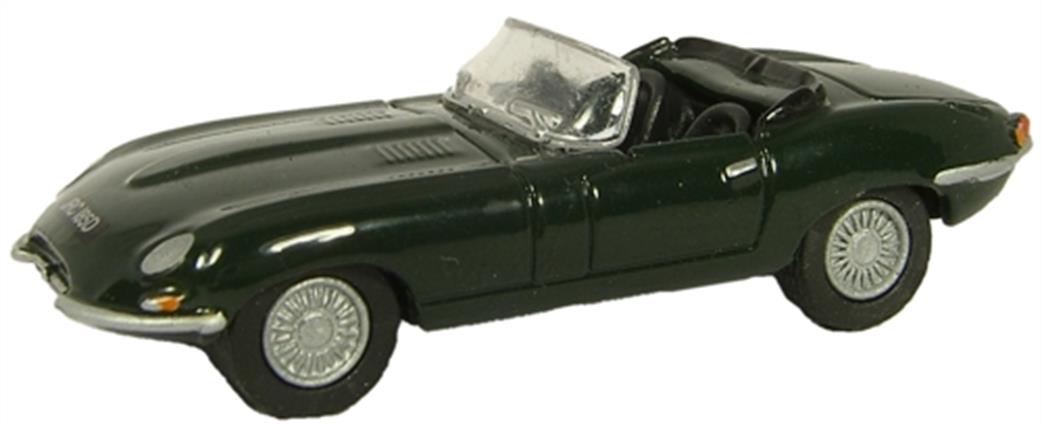 Oxford Diecast 1/76 76ETYP001 Jaguar E Type British Racing Green Car Model