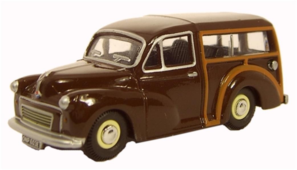 Oxford Diecast 1/76 76MMT003 Morris Minor Traveller 1967 Maroon Model Car