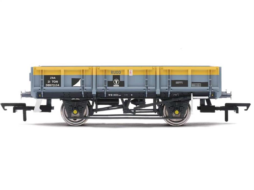 Hornby OO R60222 BR ZBA Rudd DB972154 Engineering Department Open Wagon Grey & Yellow Dutch