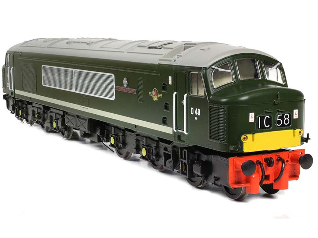 Bachmann OO 32-678A BR D49 The Manchester Regiment Class 45 Diesel Split Centre Headcode Green Small Warning Panels