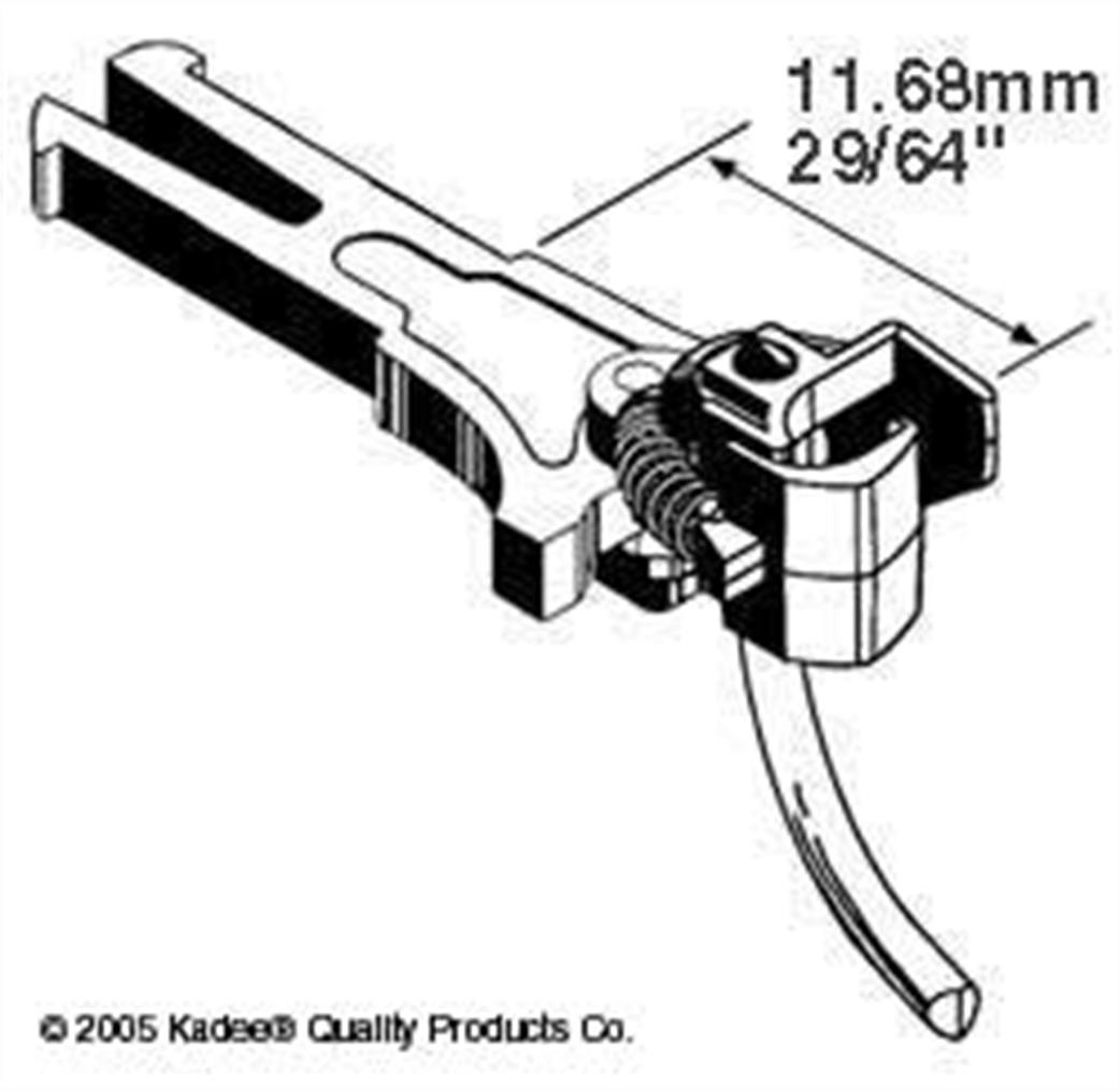 Kadee OO/HO 20 Extra Long Length NEM Knuckle Coupler