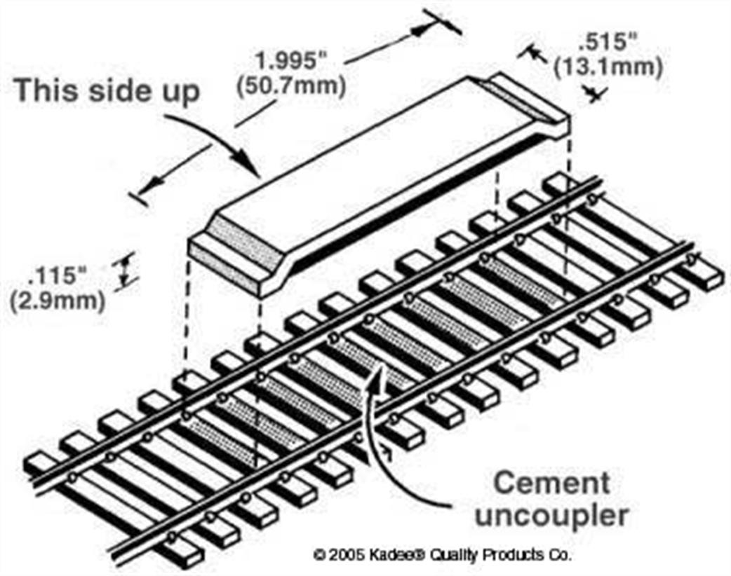 Kadee OO/HO 321 Uncoupling Magnets Pack of 2