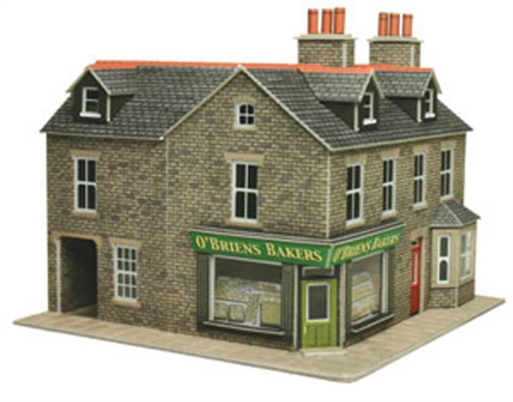 Metcalfe OO PO264 Stone Corner Shop card Construction Kit