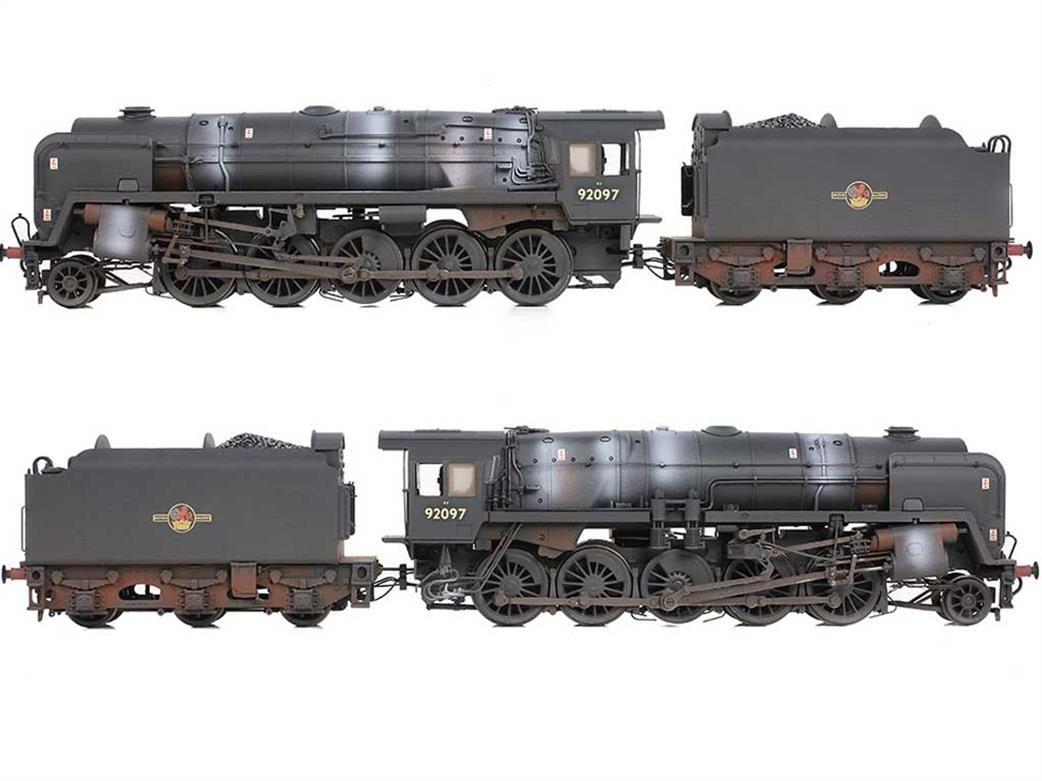 Bachmann OO 32-862A BR 92097 Tyne Dock Class 9F 2-10-0 BR1B Tender Black Late Crest Weathered