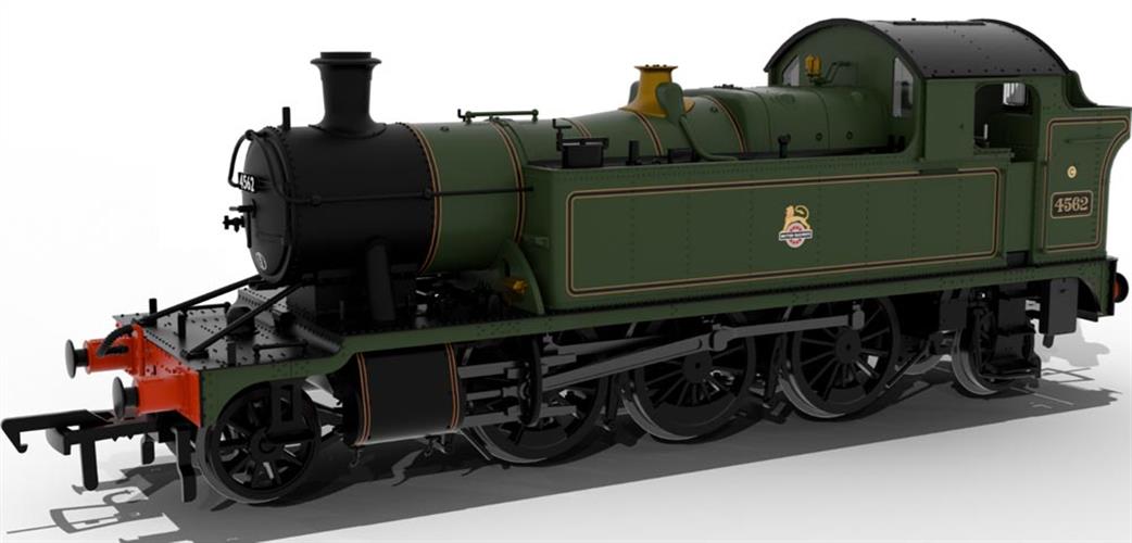 Rapido Trains OO 951108 GWR 45xx No.4562 BR Early Crest Lined Green