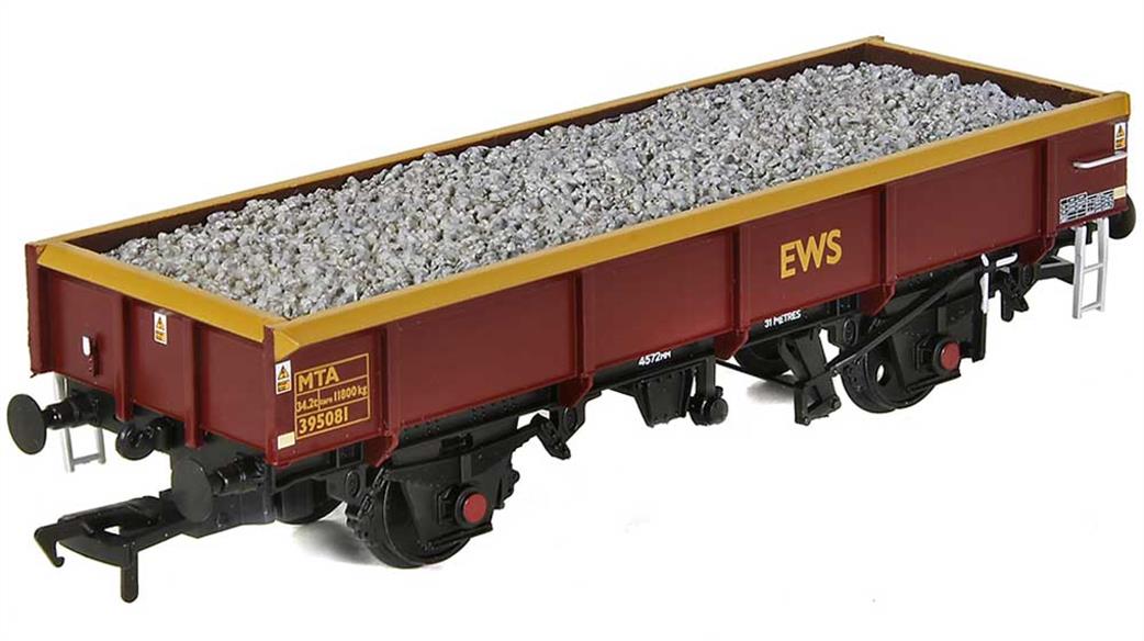 Bachmann OO 38-052A EWS MTA Open Wagon EWS Maroon with Load