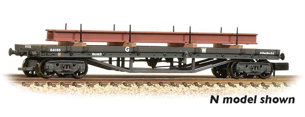 Bachmann OO 33-927A GWR 30-Ton Bogie Bolster Grey with Steel Load