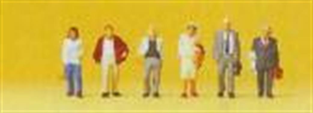 Preiser 1/200 80913 Travellers Pack of 6 Figures