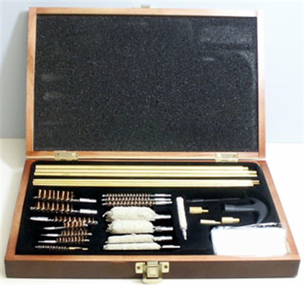 SMK  SMKWOODMULTKIT Universal Gun Cleaning Kit in Wooden Case