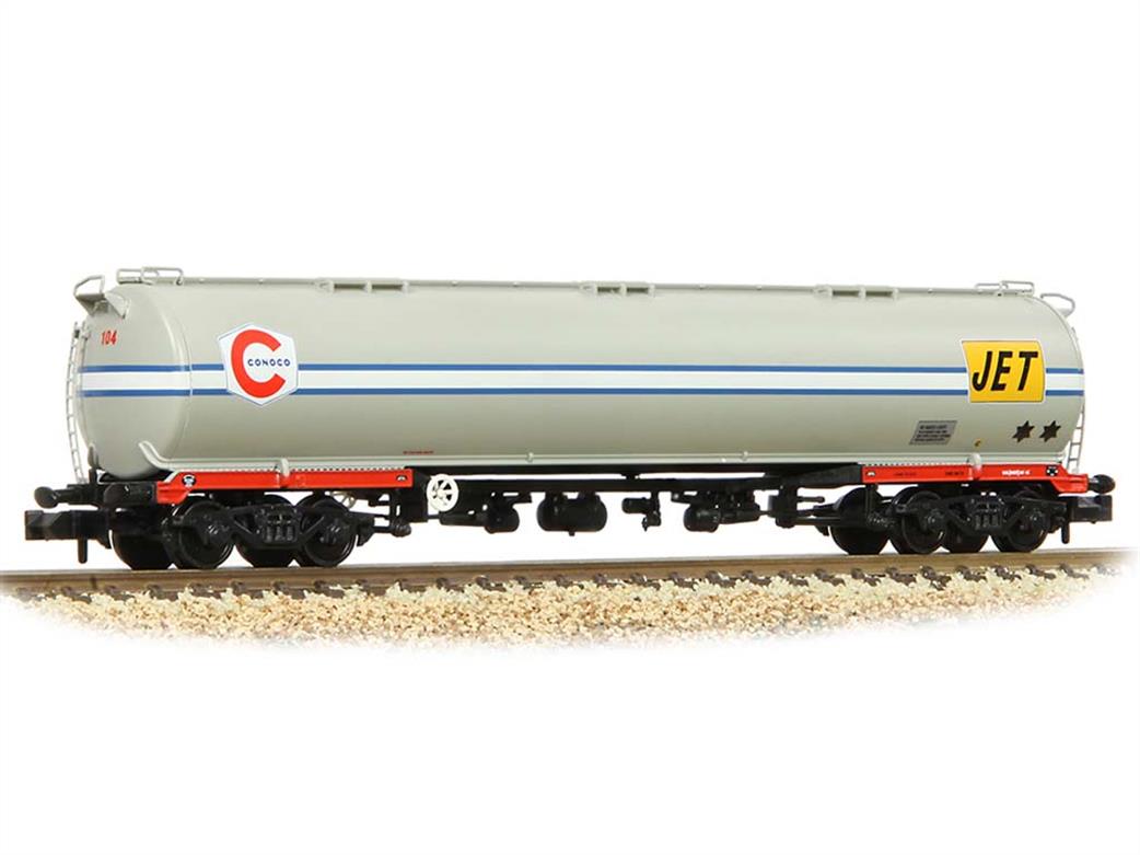 Graham Farish N 373-563A Conoco / Jet 102tonne glw TEA Bogie Tank Wagon 104 Weathered