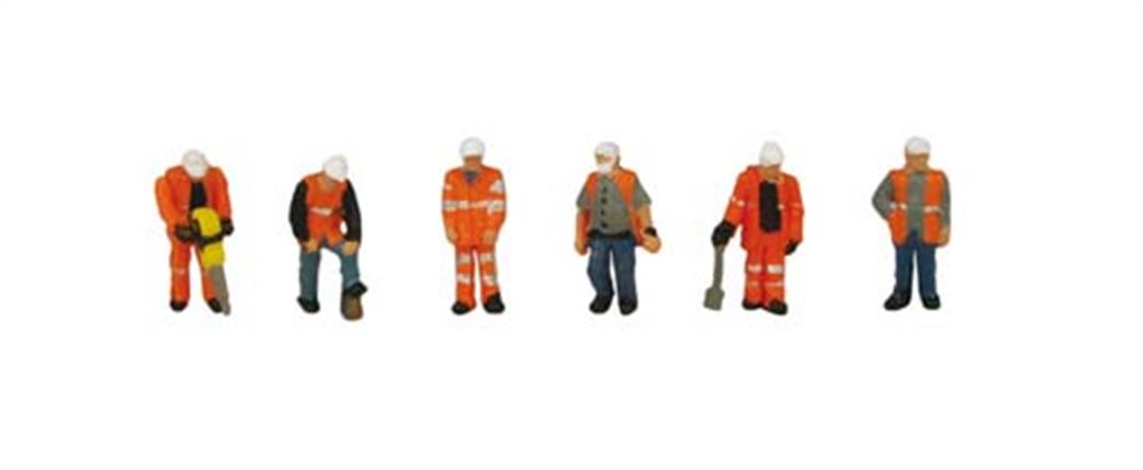 Graham Farish N 379-309 Trackside Workers Pack of 6 Figures