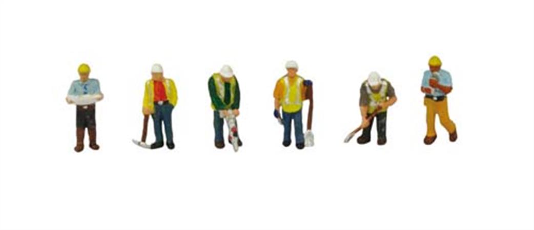 Graham Farish N 379-312 Civil Engineers Pack of 6 Figures