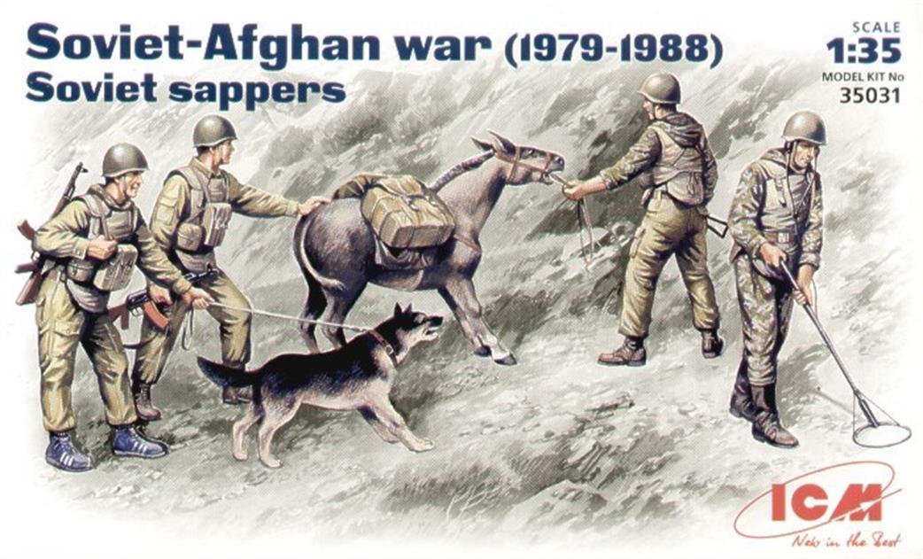 ICM 1/35 35031 Soviet Sappers Soviet Afghan War 1979-1988 Figure Set