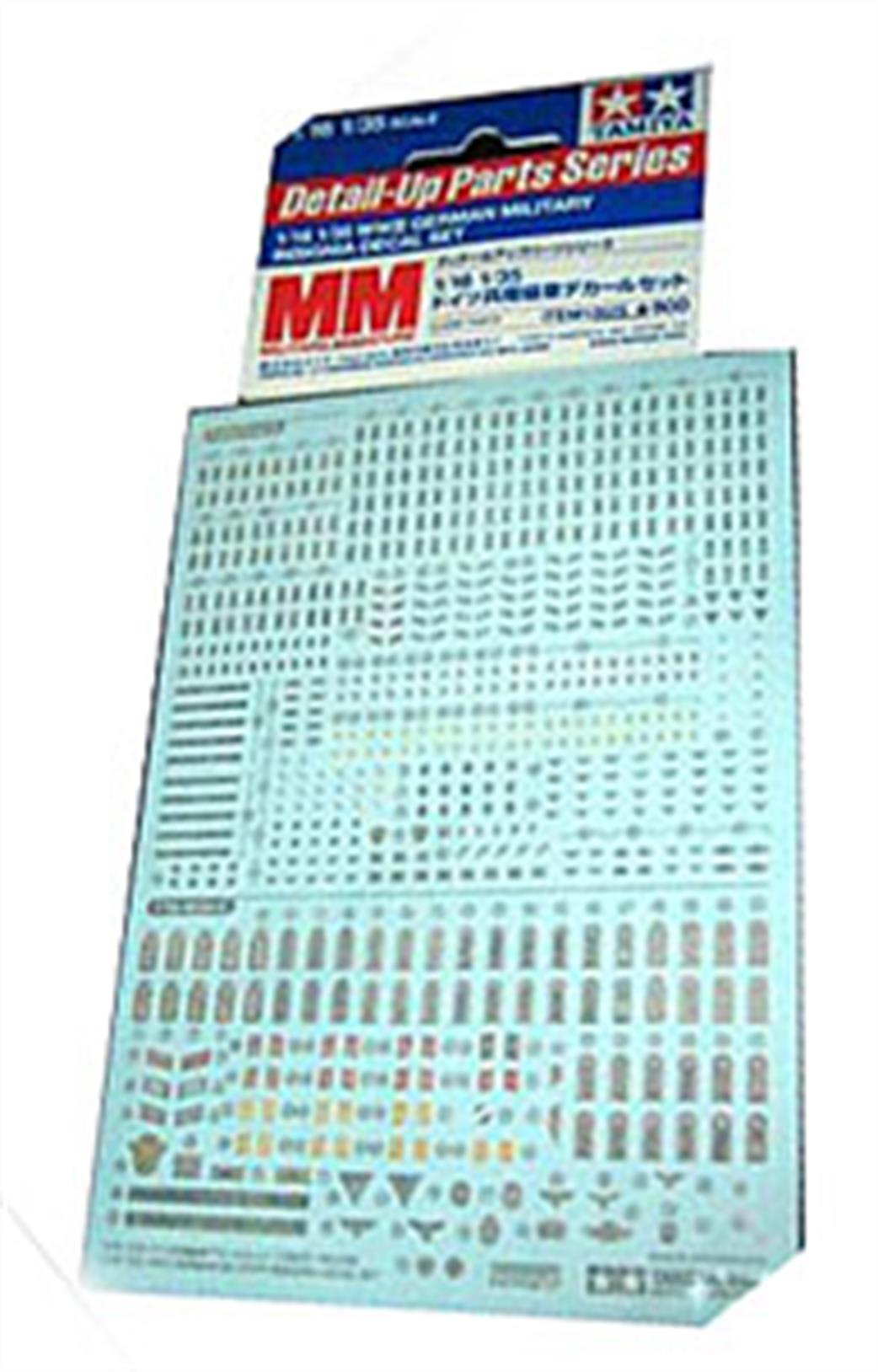 Tamiya 1/35 12625 WW2 German Military Insignia Decal Sheet