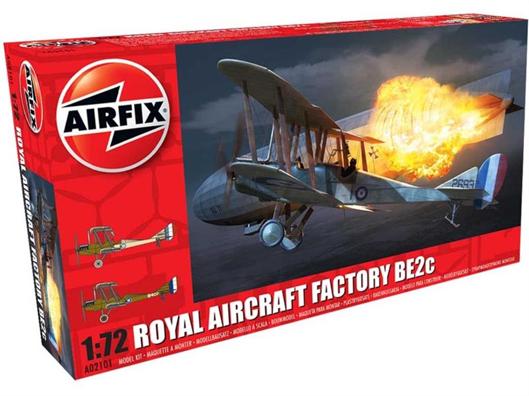 Airfix 1/72 A02101 Royal Aircraft Facility BE2C WW1 Kit