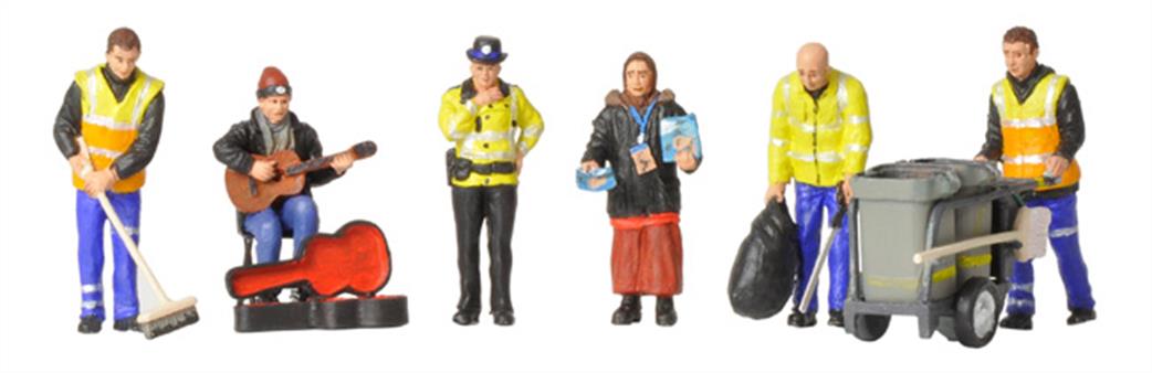 Bachmann OO 36-411 Modern Street Scene Pack of 6 Figures