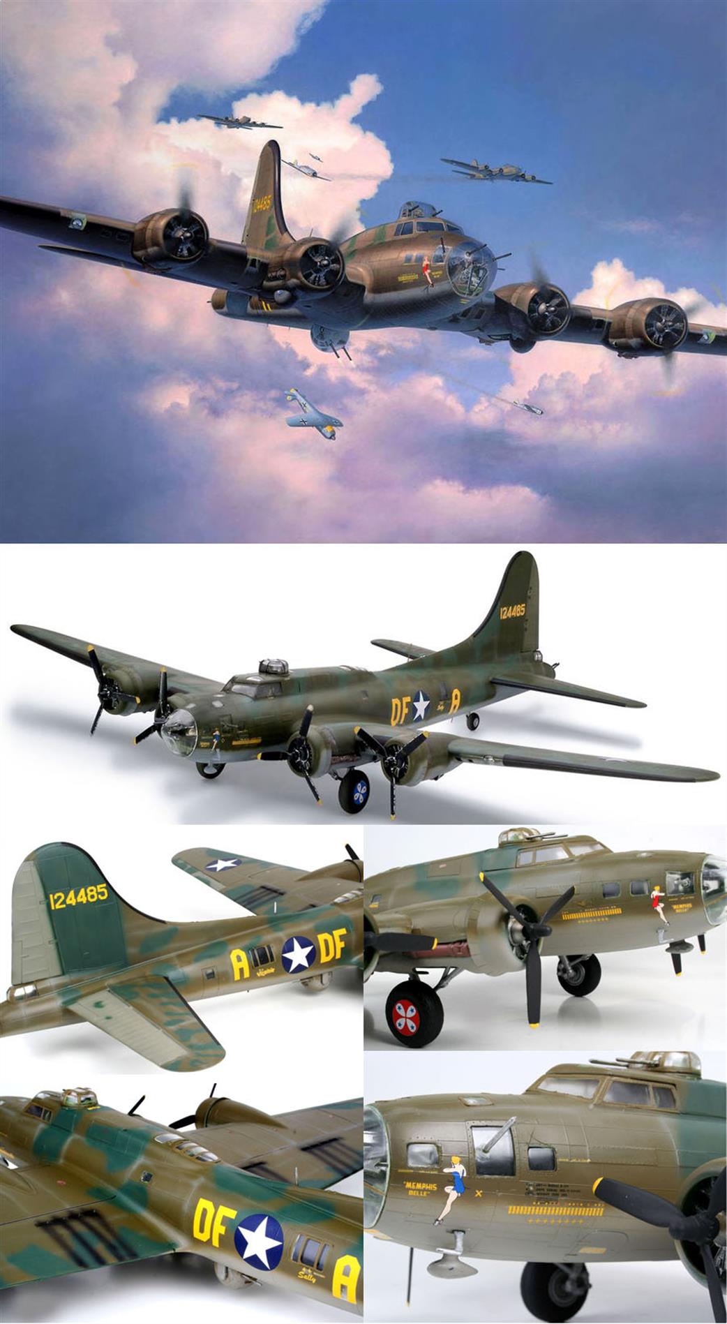 Revell 1/48 04297 B17F Memphis Belle USAF WW2 Bomber Kit