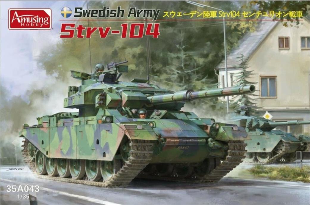 Amusing Hobby 1/35 35A043 Strv-104 Swedish Army MBT Plastic Kit