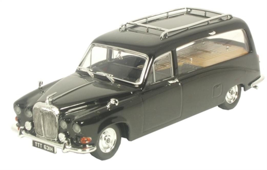 Oxford Diecast 1/76 76DS002 Daimler DS420 Black Hearse