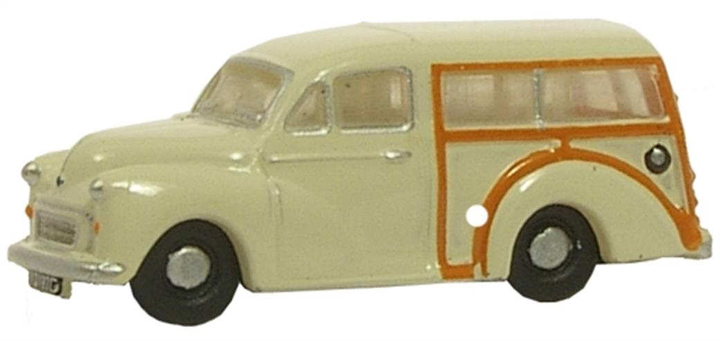 Oxford Diecast 1/148 NMMT001 Old English White Morris Traveller