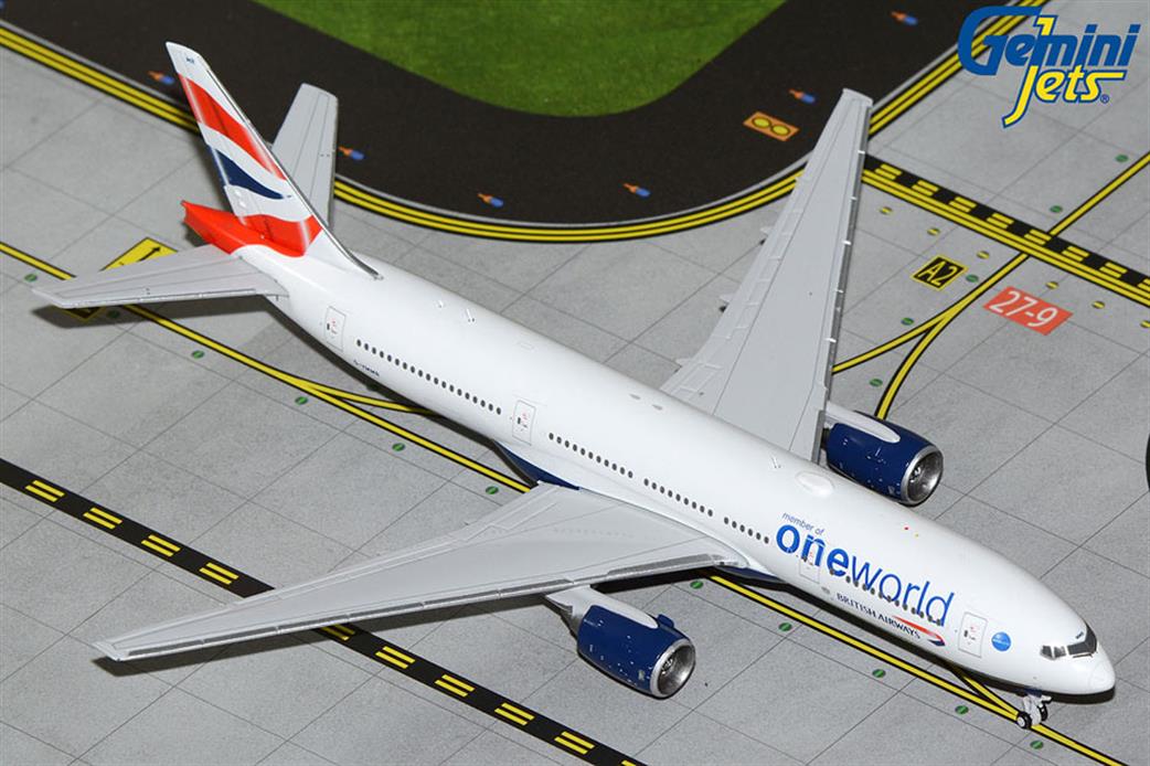 Gemini Jets 1/400 GJBAW2194 British Airways Boeing 777-200ER One World Livery Aircraft Model