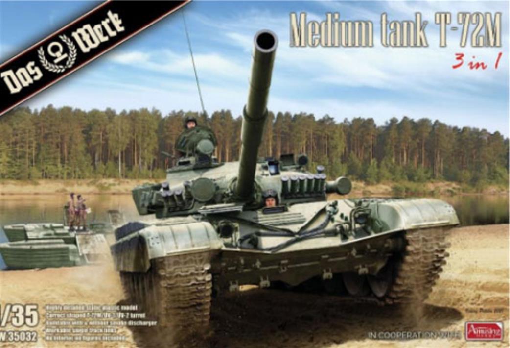 Das Werk 1/35 DW35032 T-72M Russian Medium Tank Plastic Kit