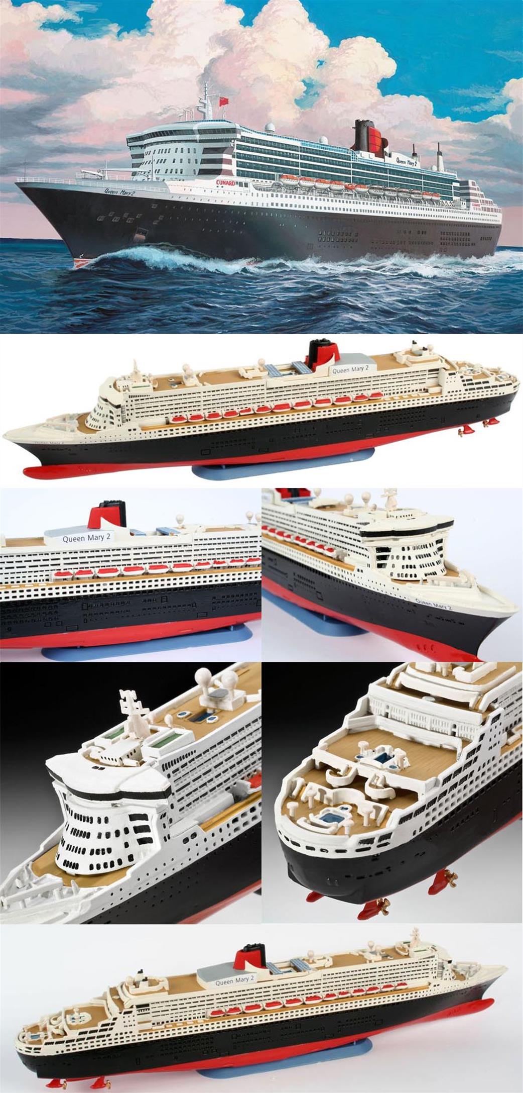Revell 1/1200 05808 Queen Mary 2 Ocean Liner Kit